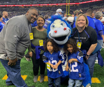 Family at Colts Game