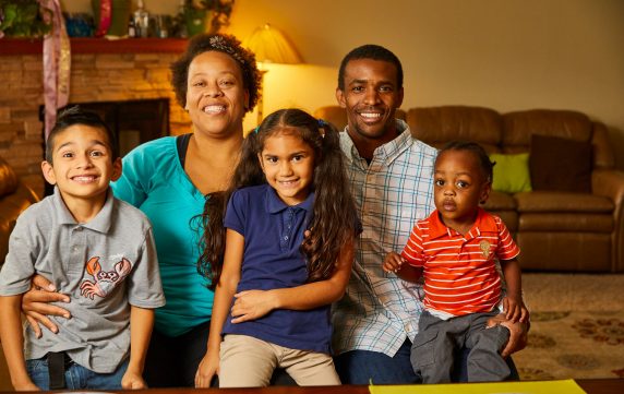 Foster Family Smiling