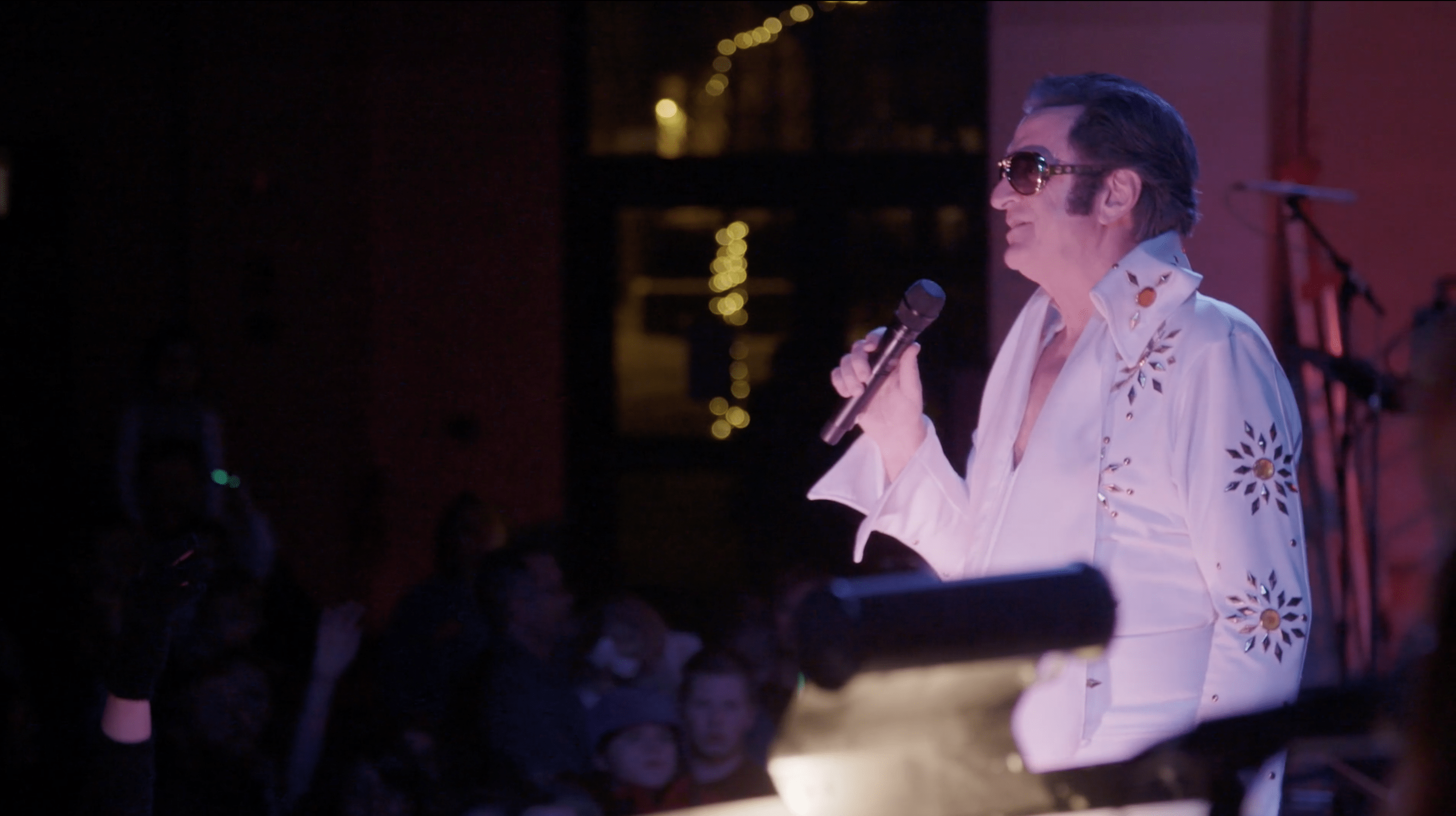 Dennis dressed up as Elvis