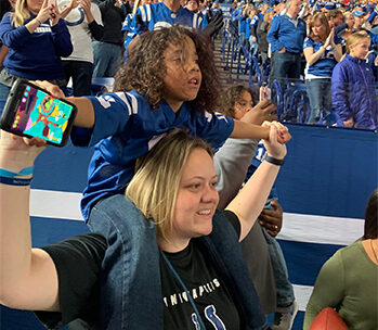 KJ and Tré at Colts Game