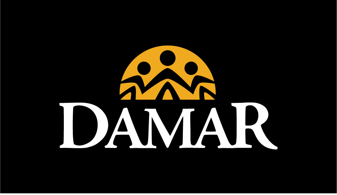 Damar logo white text yellow icon