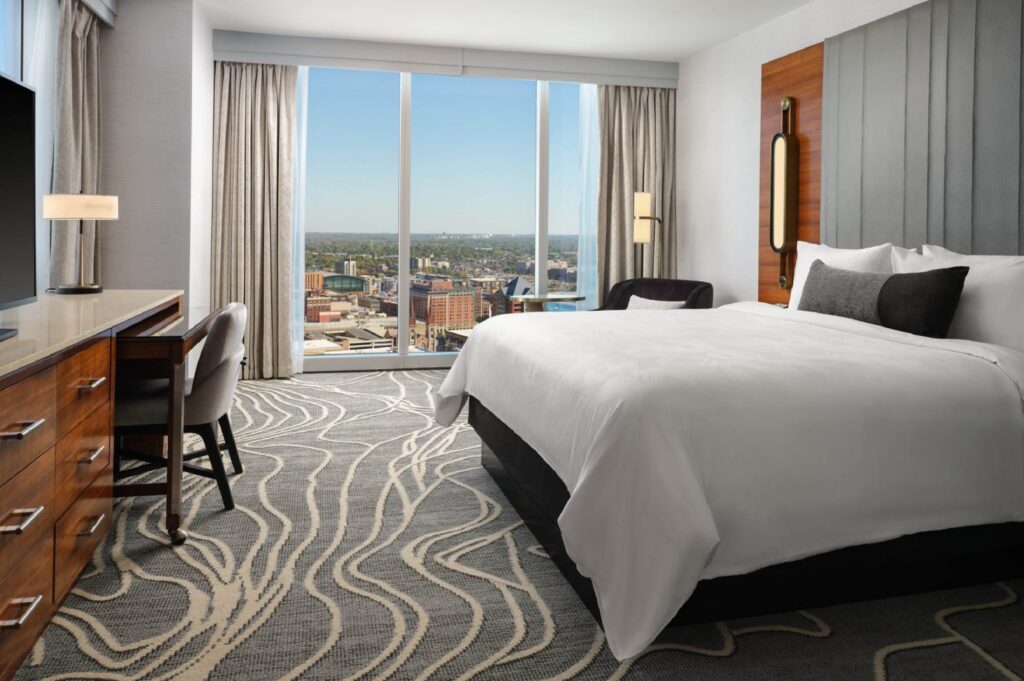 JW Indianapolis hotel room