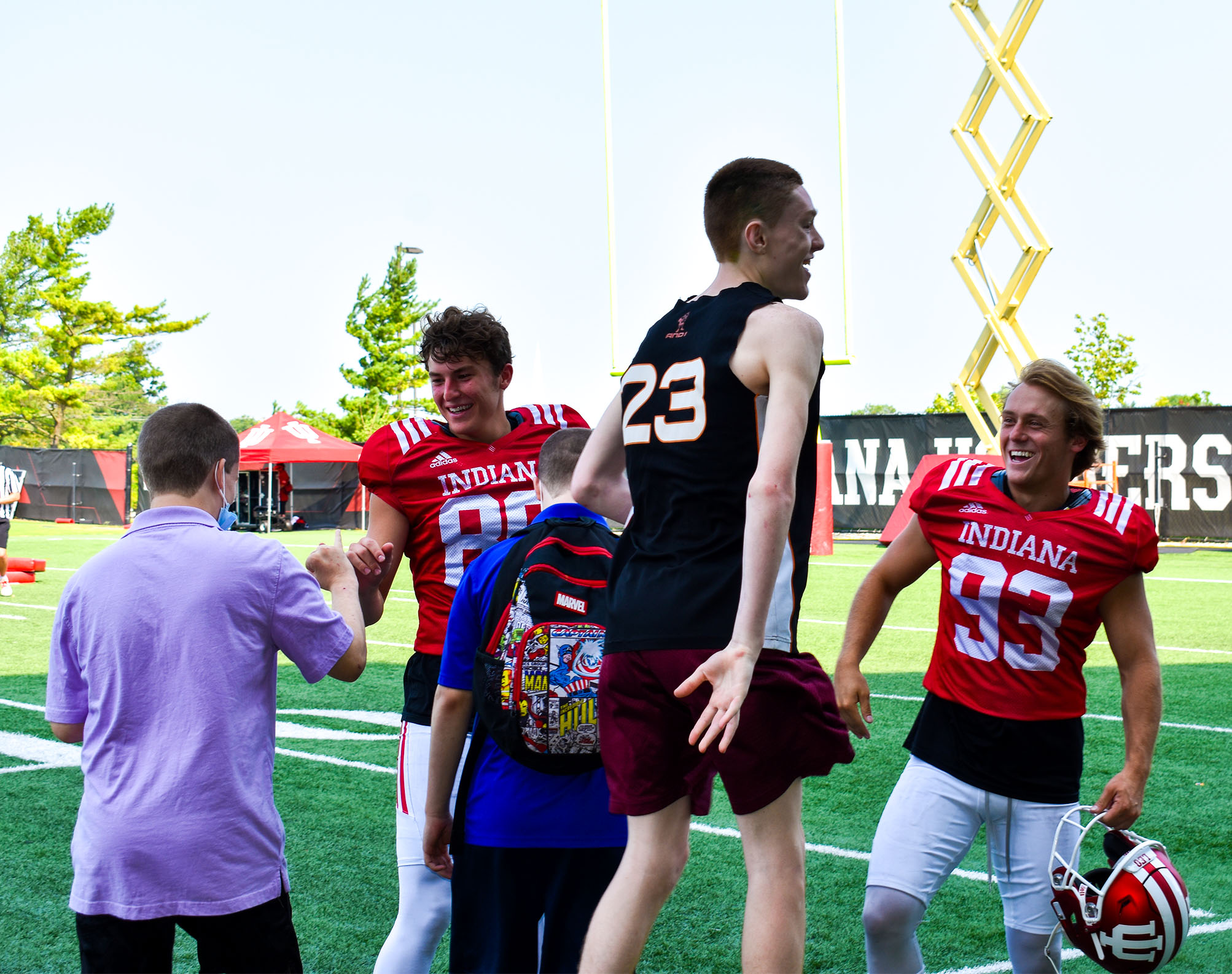 Damar clients with IU football players