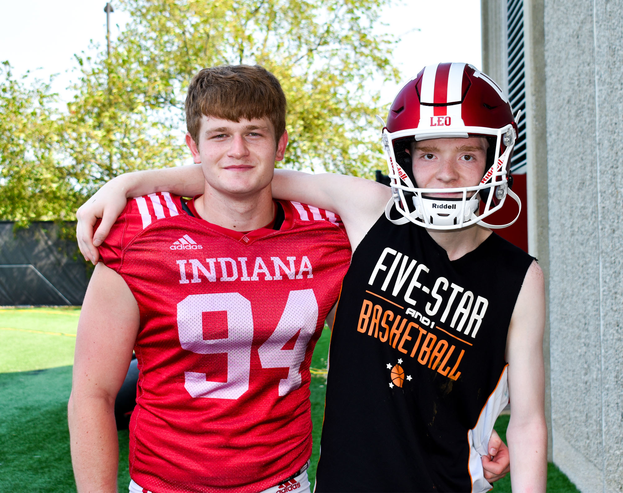 IU football player with Damar clients