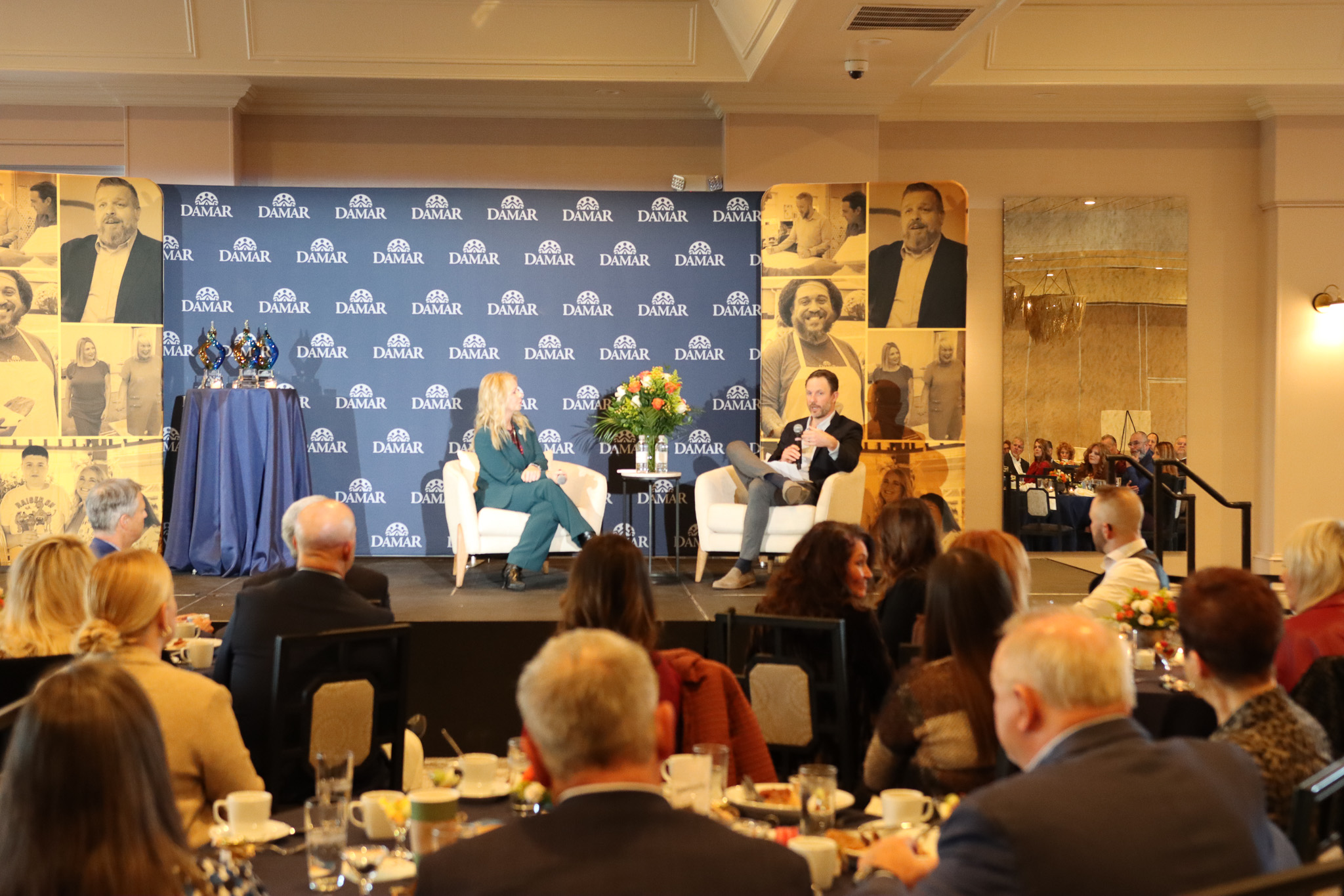Guests seated at a nonprofit breakfast event