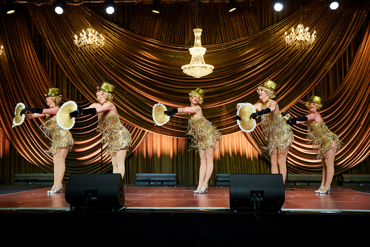 Live entertainment on stage at a past Damar gala