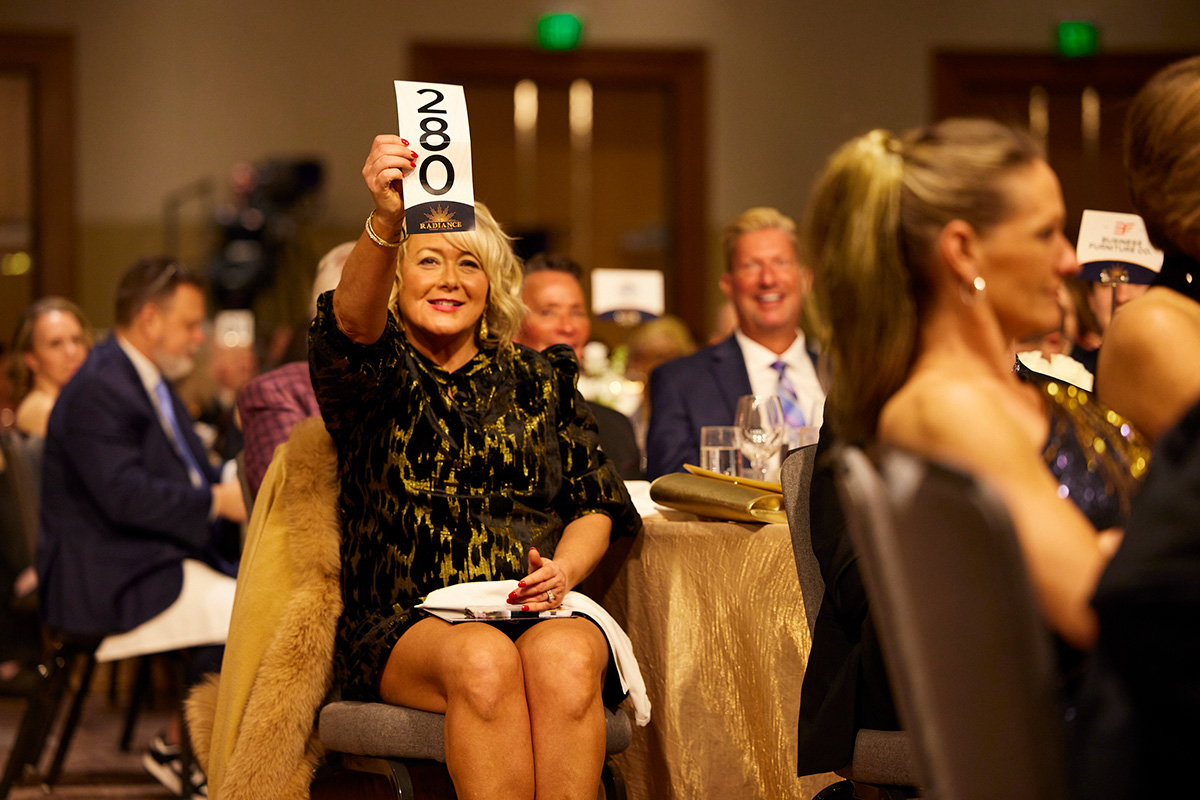 Guest participating in the gala program