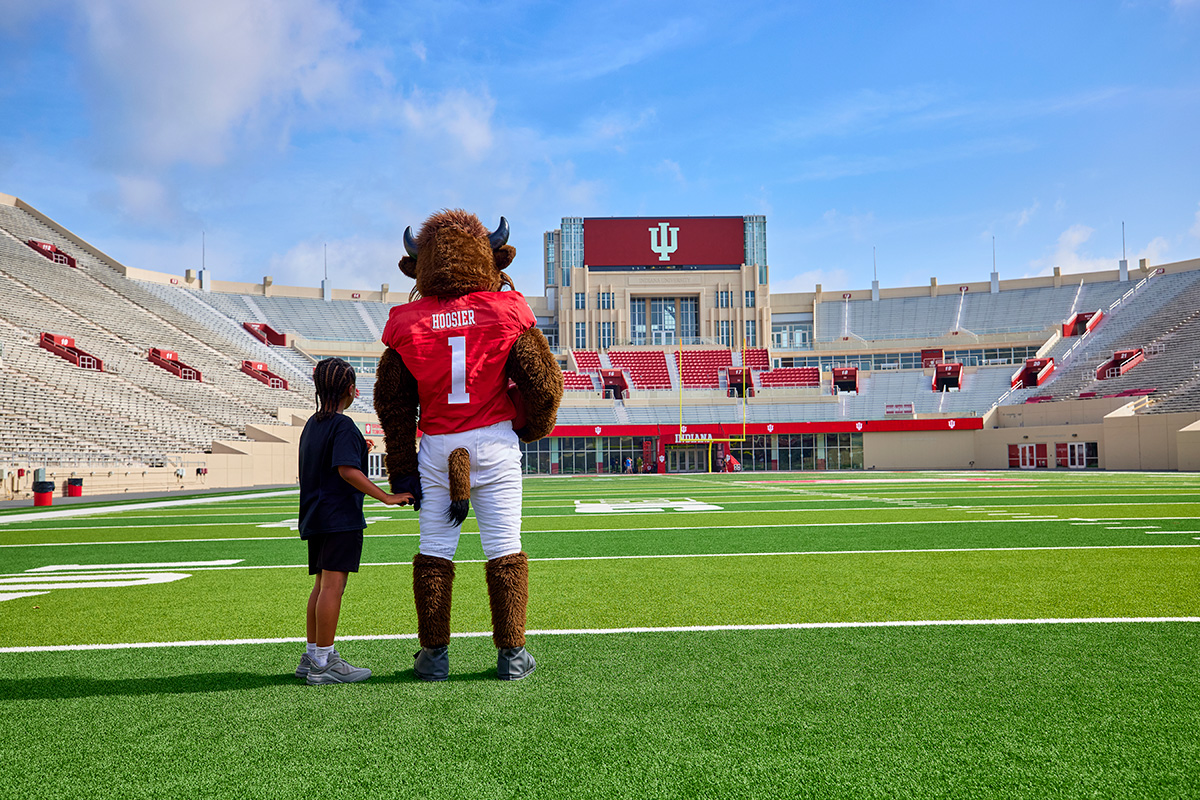 Fans preparing for game day at Indiana University